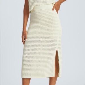 Everlane crochet midi skirt
